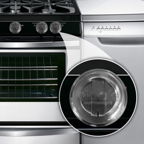 Clear Stove Knob Covers (5 Pack) - Clear