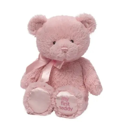 Baby Gund My First Teddy 25cm Pink | Baby Bunting AU