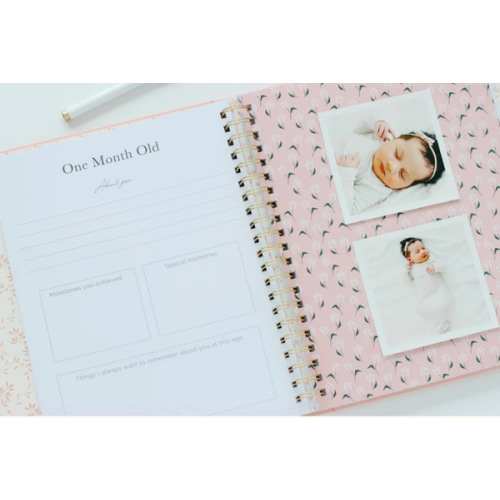 First Year Baby Memory Book - Pink