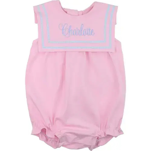 Pink Knit Square Collar Bubble – Cecil & Lou