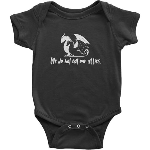 We Do Not Eat Our Allies Fourth Wing Basgiath Infant One-Piece Bodysuit, Soft Cotton