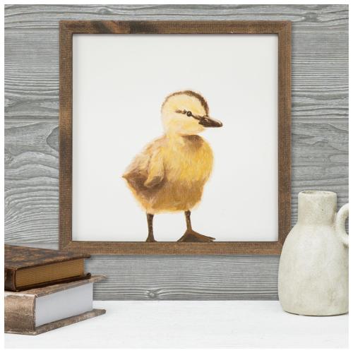 Yellow Duckling Framed Wall Decor