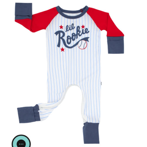 Blue Lil Rookie Crescent Zippy - Little Sleepies