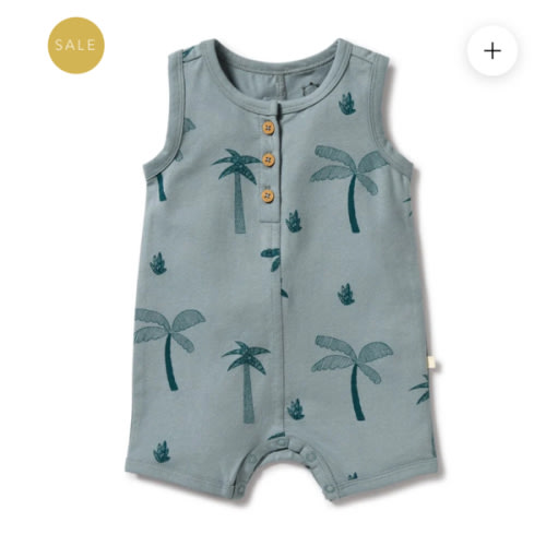 Palm Days Organic Henley Growsuit