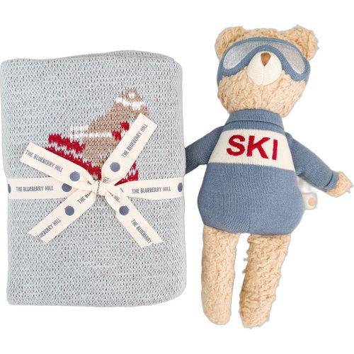Ski Blanket Bear Plush Toy Gift Set - The Blueberry Hill By Age | Maisonette