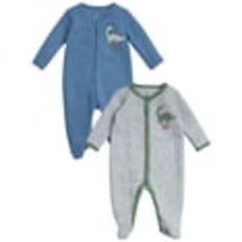 Duck Duck Goose Newborn Baby Boy's Coveralls - 2 Pack Sleep and Play Quilted Baby Onesies (0-9M)