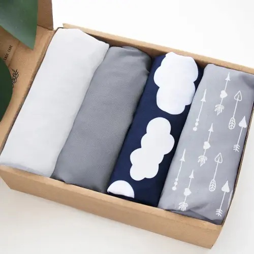 Baby Bassinet Sheets 4 Pack Compatible with 33" x 20" Mika Micky, Baby Delight, Dream On Me, AMKE and Other Rectangle Bassinet Mattress, Ultra Soft & Skin Friendly, Washer & Dryer