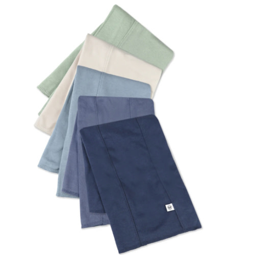 5-Pack Organic Cotton Knit Tri-fold Burp Cloths | Honest Baby Clothing