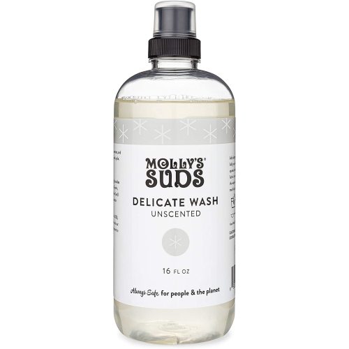 Molly's Suds Delicate Wash Liquid Laundry Soap | Clean, Simple Ingredients | Gently Removes Stains and Deodorizes | Unscented, 16 fl oz