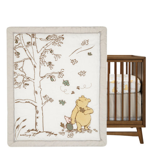 3 - Piece 100% Cotton Crib Bedding Set