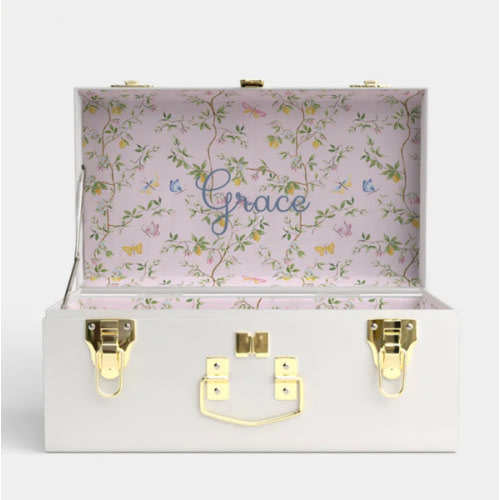 Mini Trunk - White - Sylvia's Summer / Embroidery