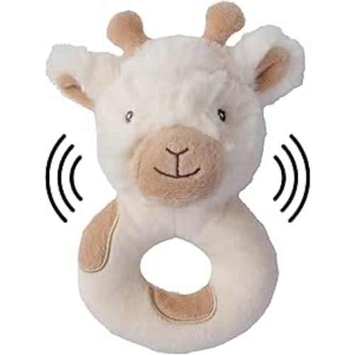 Bearington Lil' Lofty 5.5 Inch Giraffe Baby Rattle - Baby Wrist Rattles - Plush Rattles for Baby Giraffe Rattle