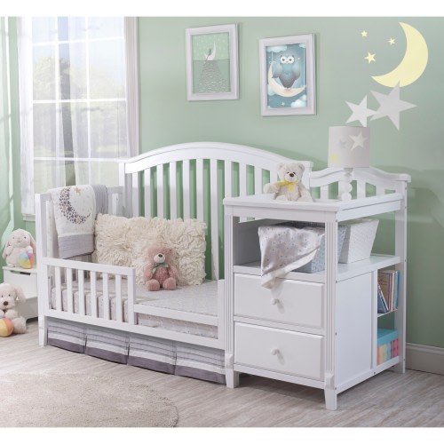 Sorelle Berkley 4 in 1 Crib & Changer - White