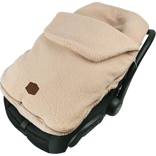 Tomy Cole Bundle Me Winter Baby Car Seat Cover and Bunting Bag - Sherpa Lined Infant Car Seat and Baby Carrier Cover - Cozy Winter Baby Car Seat Covers - Original Shearling