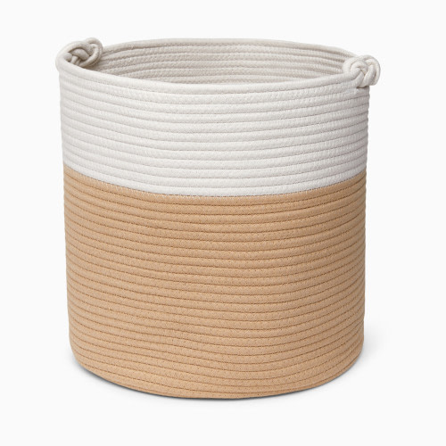 Sprucely Large Rope Basket - Oat, Single