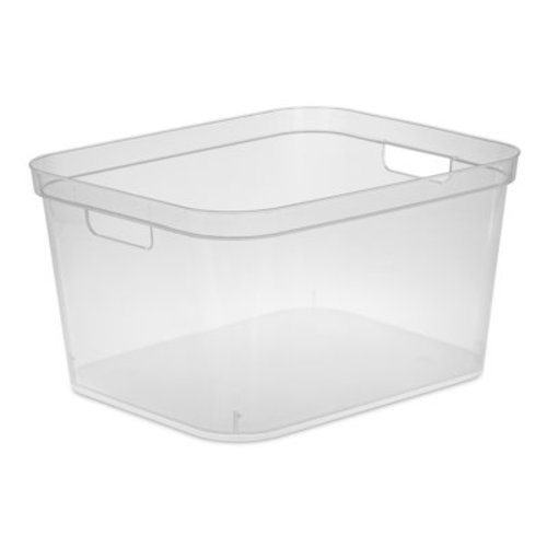 Sterilite Tall Storage Bin Plastic, Clear