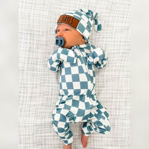 Newborn Baby Outfit Bamboo Checkerboard GOKO Baby Zippy Take Home Outfit Baby Boy Clothes Newborn Coming Home Outfit Baby Girl - Etsy
