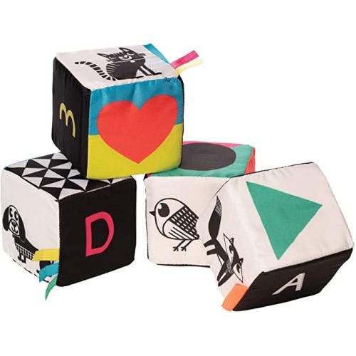 Manhattan Toy Wimmer-Ferguson Mind Cubes Soft Baby Activity Toy - Shape Set