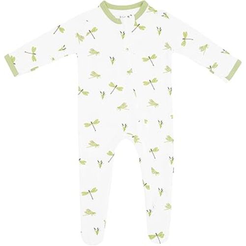 KYTE BABY Unisex Zipper Closure Footies, Rayon Made From Bamboo, 0-24 Months