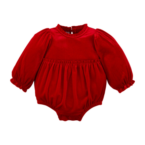 Red Velvet Baby Romper 0-3 months