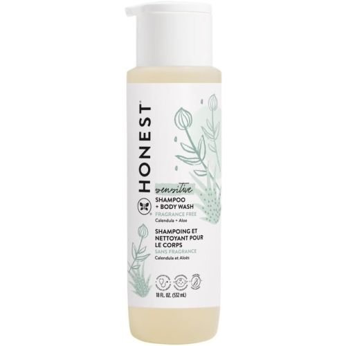 THE HONEST COMPANY Sensitive Shampoo and Body Wash, 18 FZ