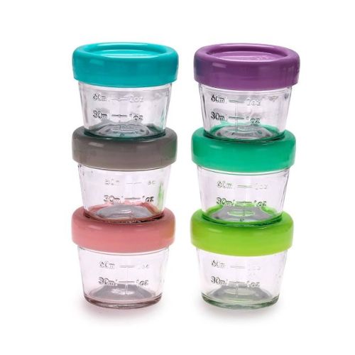 Melii Glass Baby Food Containers - 6pk - 4oz