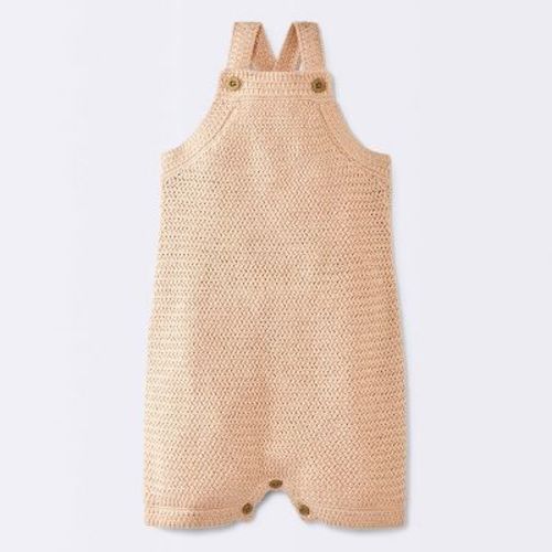 Baby Boys' Sweater Romper - Cloud Island™ Beige 0-3M