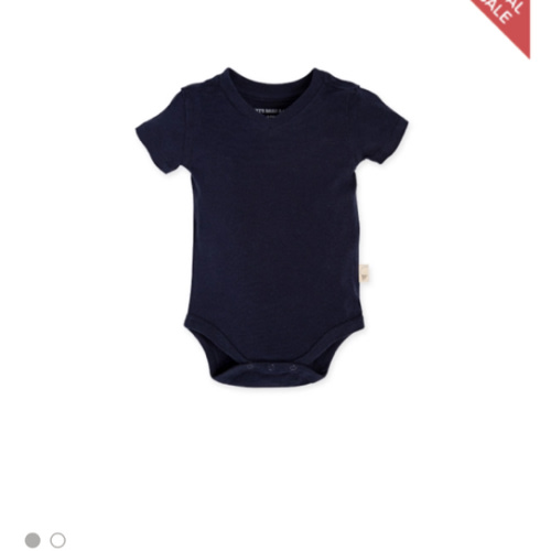 Organic Cotton Short Sleeve V Neck Bodysuit