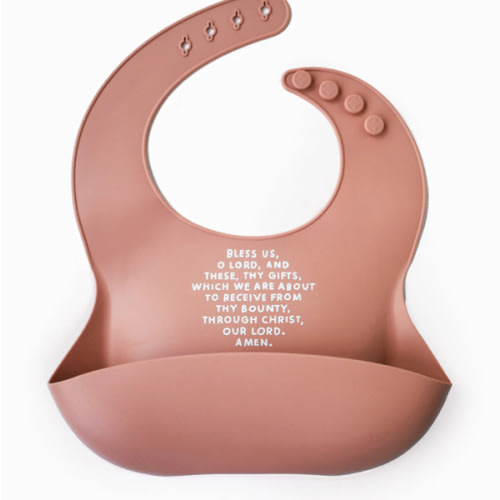 Meal Blessing Silicone Bib
