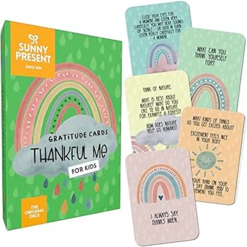 Thankful Me - Gratitude Cards for Kids - Mindful Play and Conversation for Children to Celebrate Life, Inspire Appreciation, Build Resilience