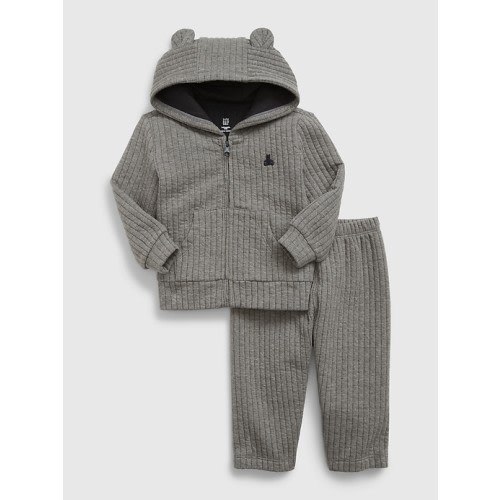 Baby First Favorites Quilted Outfit Set in moonless night black, size: 6-12 M