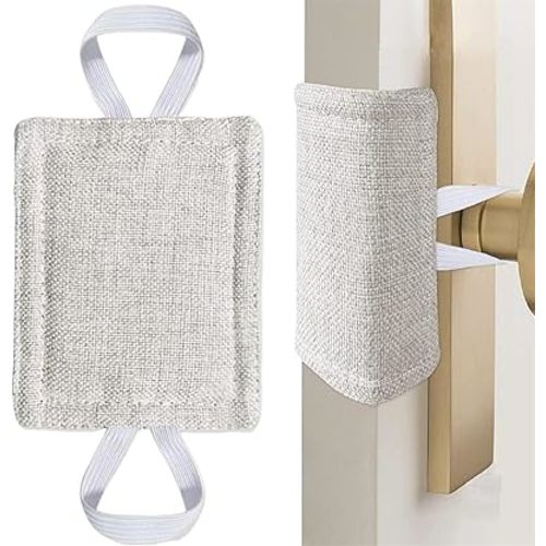 Door Silencer,Door Jammer,Quiet Door Closer Cushion,Door Slamming Silencer,Door Slam Preventer,Nursery Door Silencer,Bumper Safety Door Pads,Door Latch Cover for Noise Reducing Quiet Doors,4 x 3 in
