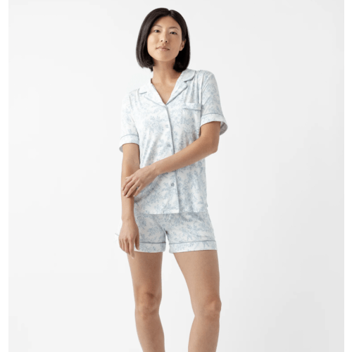 Women's Bamboo Stretch-Knit Short Sleeve Pajama Set | Cozy Earth