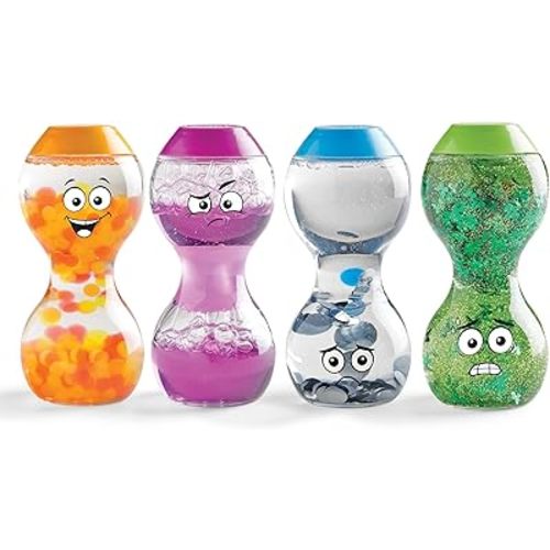 hand2mind Express Your Feelings Sensory Bottles- Secondary Emotions, Toddler Sensory Toys, Quiet Fidget Toys, Play Therapy Toys, Calm Down Corner Supplies, Calming Corner, Social Emotional Learning