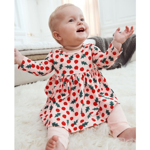 Baby Holiday Skater Dress & Leggings Set | Hanna Andersson