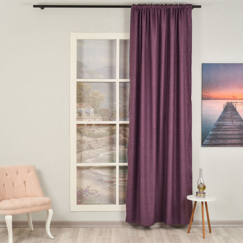 Lilijan Home & Curtain 100% Blackout Extra Long & Extra Wide (84") Curtain