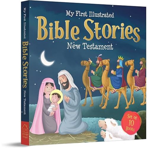My First Illustrated Bible Stories from New Testament: Boxed Set of 10 (My First Bible Stories) Paperback – May 15, 2023