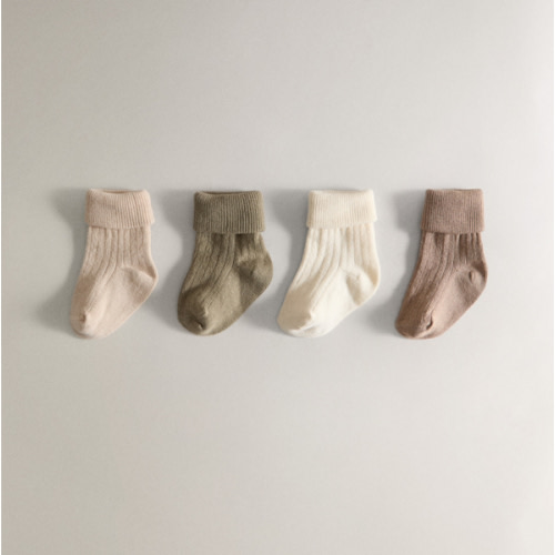 CHILDREN’S MULTICOLORED SOCKS (PACK OF 4) - Baby 0-18 months - KIDS - CLOTHING & FOOTWEAR | Zara Home United States of America