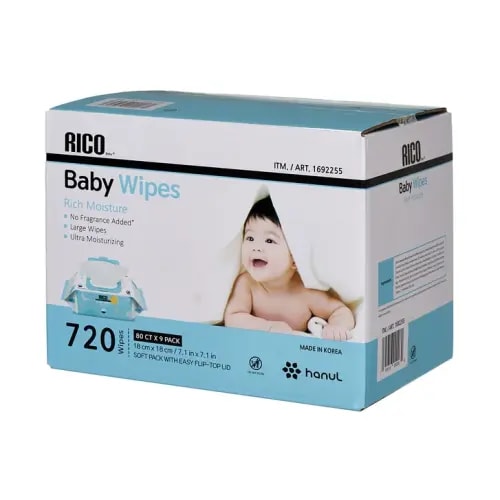 RICO Baby Wipes, 720-count | Costco
