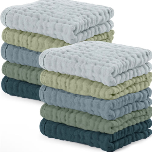 Muslin Washcloths in Multi-Boy – Comfy Cubs