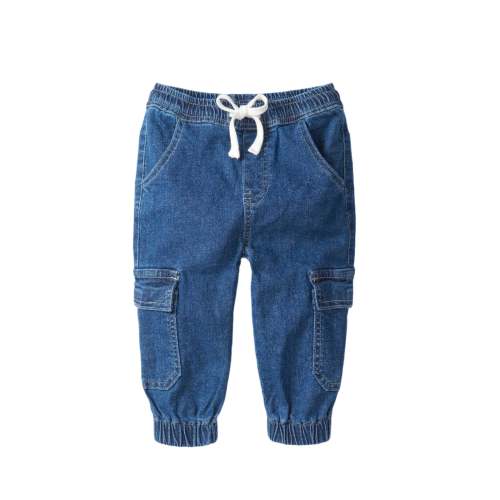Cargo Denim Jogger - Classic Denim Wash