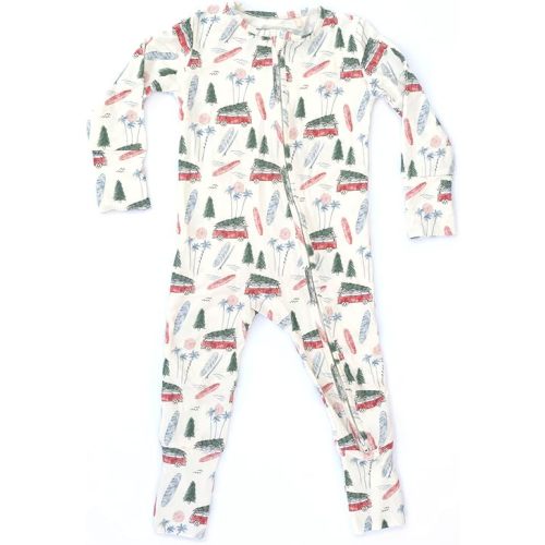 Organic Baby Bamboo Rompers with 11 Signature Prints - Infant Zipper Jumpsuits, 0-3 months