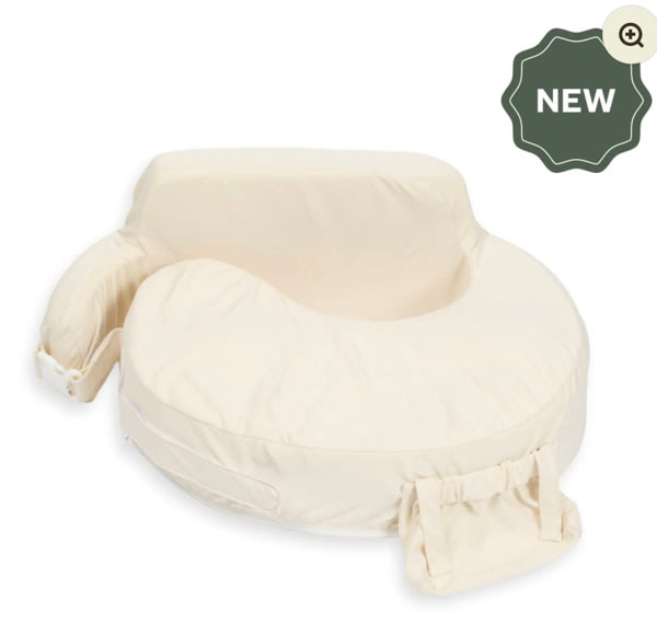 Super Deluxe Oat Nursing Pillow with 100% Organic Cotton Cover