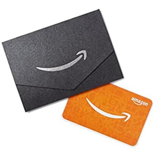 Amazon.com Gift Card in a Mini Envelope - Black and Silver Mini Envelope