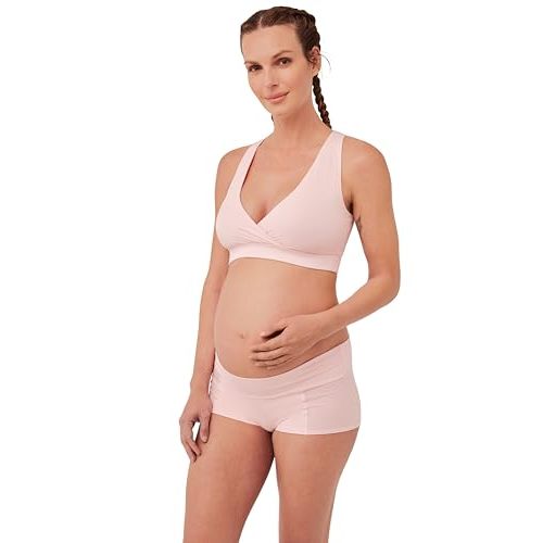 Pact Organic Cotton Maternity Nursing Bralette for Breastfeeding - Stretchy, Wireless