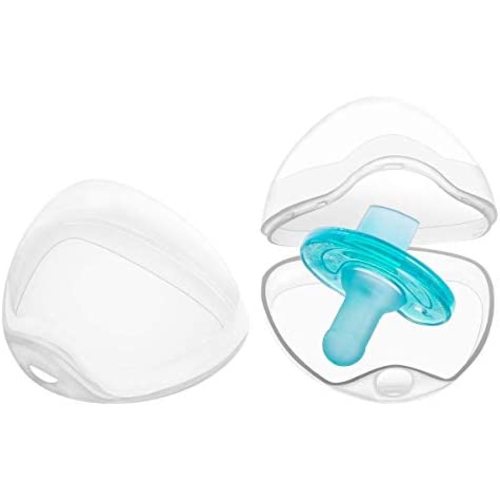 LANEYLI Pacifier Case Pacifier Holder Case Pacifier Clip Binky Holder Case Pacifier Box Pacifier Accessories 2 Pack Transparent