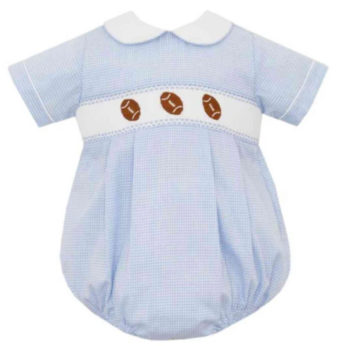 Football Smocked Bubble | Posh Tots Children's Boutique