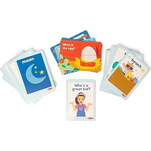 Melissa & Doug® Ms. Rachel™ First Words Textured Sensory Flashcards Preschool Learning Toy for Boys, Girls - FSC Certified