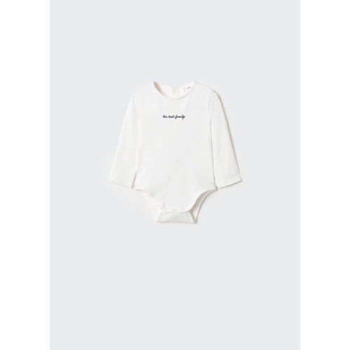 Organic cotton body with message -  Women | Mango USA