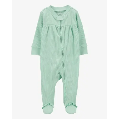 Baby Textured 2-Way Zip Sleep & Play Pajamas - Carter's | Carter's